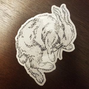 ❤️Nebula Rabbit Vinyl Sticker - Brittni Paul Ink